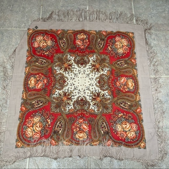 𝅺100% Wool‎ Colorful Scarf - Picture 2 of 8